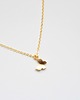 złote naszyjniki 24k Gold Plated Matt Butterfly Necklace 1