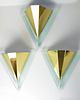 kinkiety Modernistyczny kinkiet Alaska Lux Lighting House Inc., Niemcy, lata 80. 7