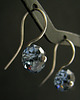 kolczyki swarovski Kolczyki - Denim Blue Rondelles - Kryształy Swarovski 1