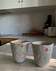 kubki i filiżanki Ceramiczny Zestaw 2 czarek Wabi Sabi o Organicznym Kształcie 1