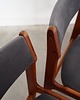 krzesła Komplet sześciu krzeseł tekowych, duński design, lata 60, produkcja: Dania 4