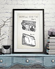 plakaty Magnetofon boombox - patent - plakat 50x70 cm 3