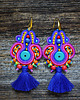 kolczyki soutache Etniczne  kolczyki soutache z chwostami 2