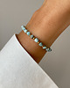 bransoletki z kamieni naturalnych Bransoletka na gumce - larimar z hematytem 3