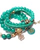bransoletki z kamieni naturalnych Turquoise and ivory vol. 3 /05-10-2022/ - set 1