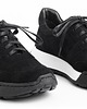 sneakersy damskie Sneakersy skórzane -  biało czarne  (7024) 1