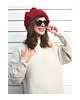 czapki damskie Czapka handmade beanie z wełną merino bulky 5