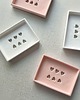 mydelniczki Mydelniczka ceramiczna w serca biała 1