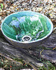 umywalki Umywalka zielona, umywalka nablatowa, umywalka ceramiczna, okragła 1
