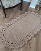 dywany Dywan owalny ze sznurka bawełnianego 75cmx140cm 1