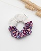 gumki do włosów Scrunchie/frotka len bawełna patchwork 1