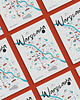 kartki okolicznościowe - wydruki Warszawa Mapa pocztówka A6 2 szt. 1