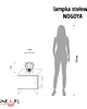 lampy stołowe Czarna lampka nocna z drucianym kloszem NOGOYA LOFT 2