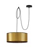 lampy wiszące Złota lampa wisząca z abażurem w stylu glamour WAIKIKI W1 MIRROR 1