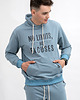 bluzy męskie Bluza męska  z kapturem  No Limits No Excuses NIEBIESKI 1