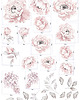 naklejki ścienne do pokoju dziecka Naklejki "Pink peonies" 3