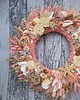 wianki Wianek pink summer wreath, letni wieniec z muszlami, #L1, rozmiar 45 cm 1