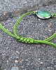 bransoletki wire wrapping Zielona na lato   - bransoletka sznurkowa 2