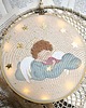 kartki, zaproszenia na chrzest Anioł Stróż obrazek, pamiątka dla dziecka 1