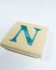 magnesy Ceramiczny magnes, niebieska literka N 3