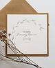 kartki scrapbooking Kartka na Pierwszą Komunię Świętą rustykalna listki 1