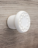 gałki do mebli Ceramiczna gałka do mebli biała, wz.3, ręcznie robiona 1