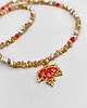 chokery Naszyjnik Choker Jesienny liść klonu  2