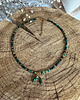 chokery Naszyjnik malachit awenturyn turmalin kamienie naturalne choker 4