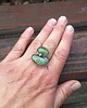 pierścionki - różne Chryzopraz - pierścionek regulowany 1