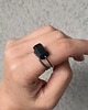 pierścionki srebrne Pierścionek BLACK amulet rozmiar 17 1