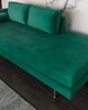 sofy i szezlongi Szezlong sofa Diva szmaragdowa aksamit 195cm 2