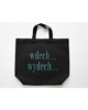 torby na zakupy Bardz duża bawełniana torba grafitowa z afirmacją WDECH... WYDECH... 1