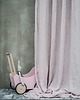 zasłony Przejrzysta Zasłona z Lnianego Muślinu - powder pink 1