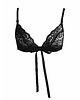 biustonosze damskie Stanik czarny koronkowy Ivy 1