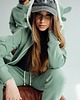 bluza z kapturem damska Bluza damska z kapturem z uszami smoka zielona 3