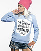 bluza bez kaptura damska Bluza Baby Blue ,,Niebieskie Migdały  1
