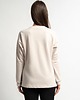 bluza bez kaptura damska Bluza z haftem Amsterdam perłowa 3
