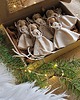 ozdoby choinkowe Świąteczny box aniołki lniane na choinkę boho len 5 sztuk 2