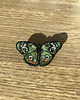 broszki Broszka UNIKAT - ręcznie haftowany, zielony motyl 5