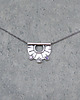 chokery Tiny pendant three dots amethyst 3