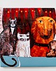 grafiki i ilustracje Kafle ceramiczne zwierzęta - psy i koty 1