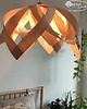 lampy wiszące Duża boho lampa z drewnianym abażurem MARIGOLD 1