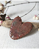 magnesy Ceramiczne mini serce - magnes rustykalny 1
