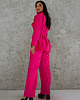 spodnie materiałowe damskie Spodnie BARBIE PINK 4