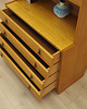 regały Biblioteczka dębowa z szufladami, Dania, lata 60. 6