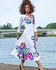 sukienki maxi damskie Suknia w kwiaty 1