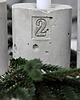 świeczniki i świece Świeczniki adwentowe - betonowe - komplet na 4 niedziele adwentu 5