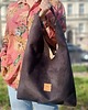 torby na ramię Zamszowa torba Hobo Bonita Czekoladowa 3
