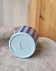 wazony Niebieski WAZON ceramiczny w paski - UNIKAT 1