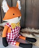 przytulanki dla niemowląt i dzieci Maskotka lis lisek 44cm z personalizacją na nóżce 5